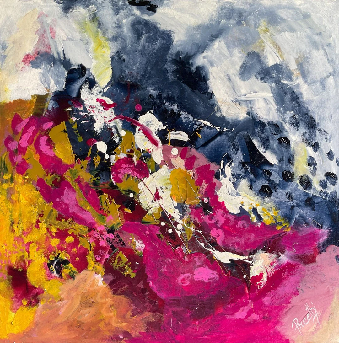 FEEL HAPPY - 24X24 - Preethi Mathialagan