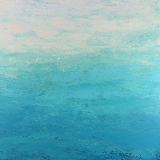 Sea to Sky - Turquoise Teal Color Field Abstract - Suzanne Vaughan