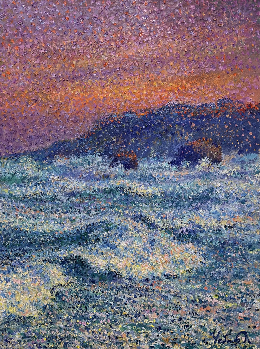 Whisper of the surf in the rays of the setting sun - Andrii Chebotaru