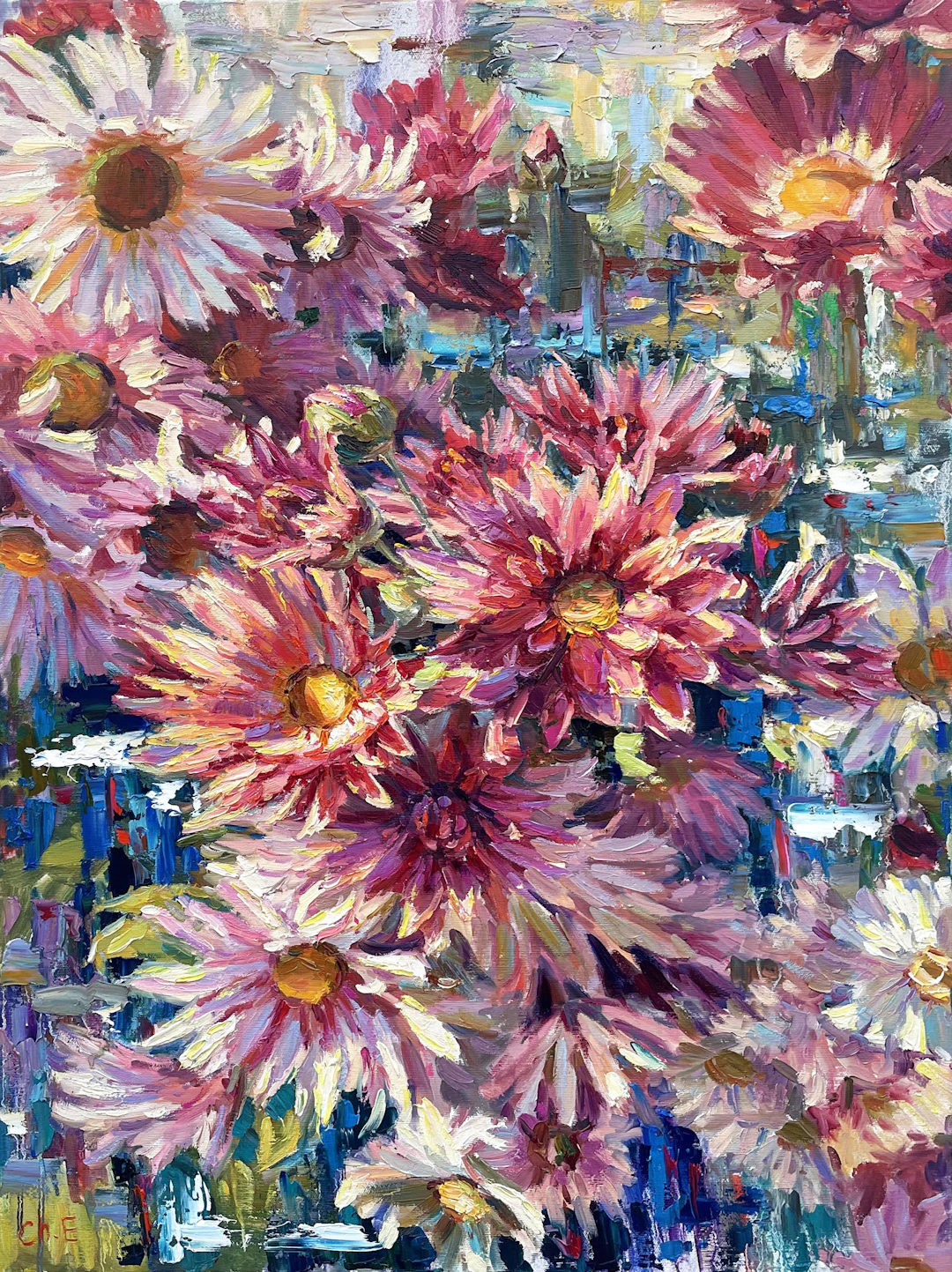 ""Bush of flowers"" - Evgeny Chernyakovsky