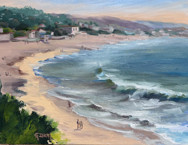 Looking Toward the Main Beach - Grace Diehl