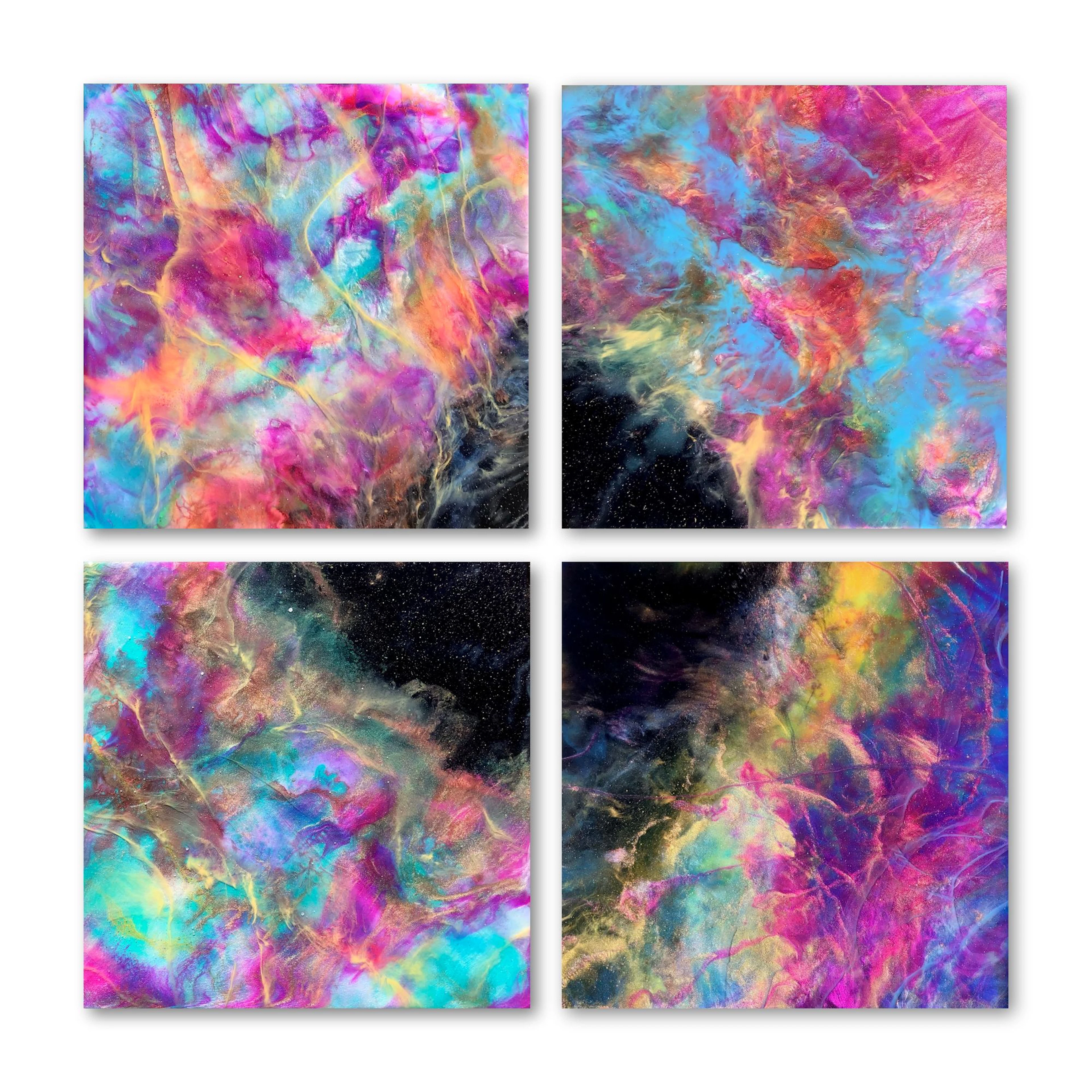 Luminquill Nebula (Quadtych) - Tiffani Buteau
