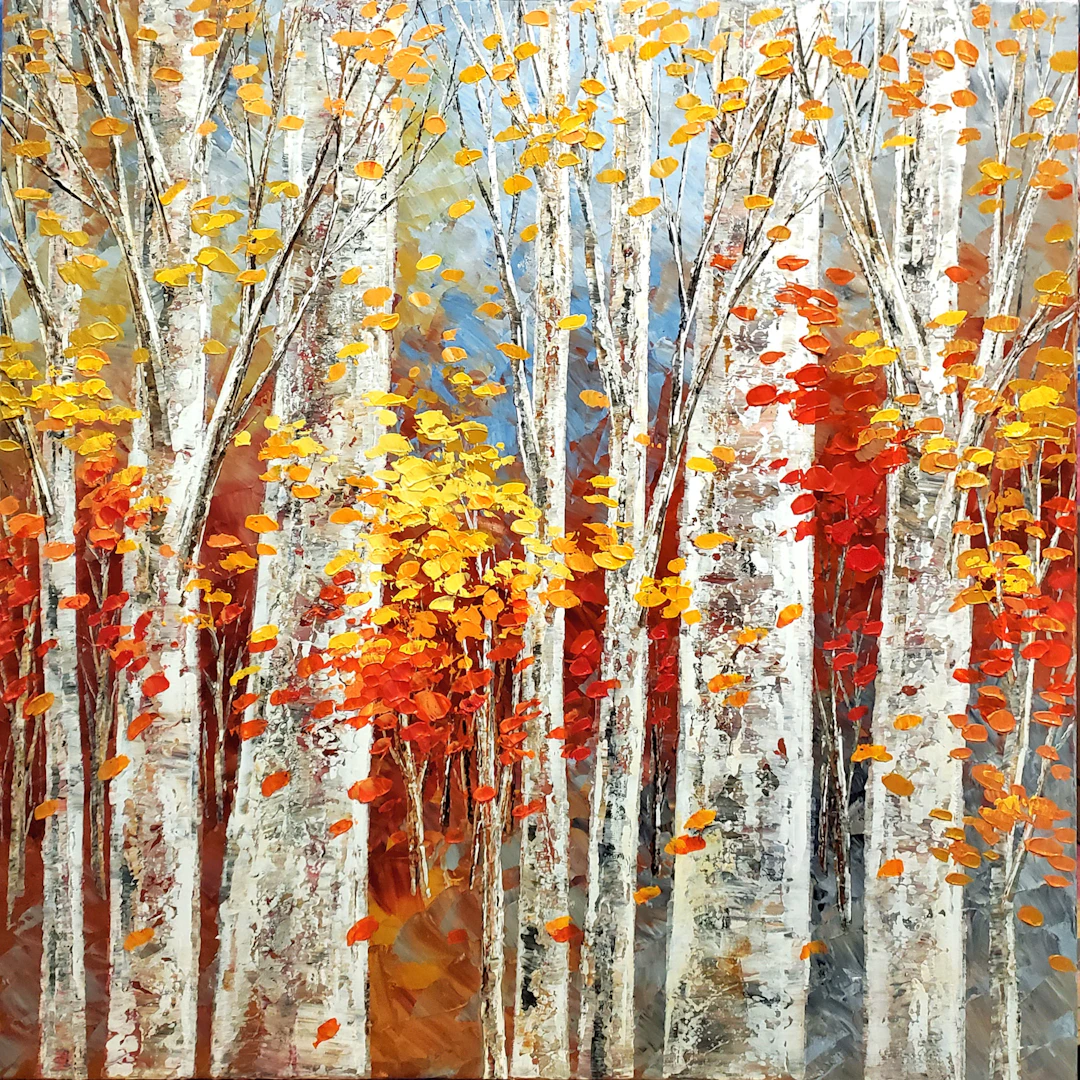 GOLDEN BIRCH TAPESTRY - Tatiana Iliina