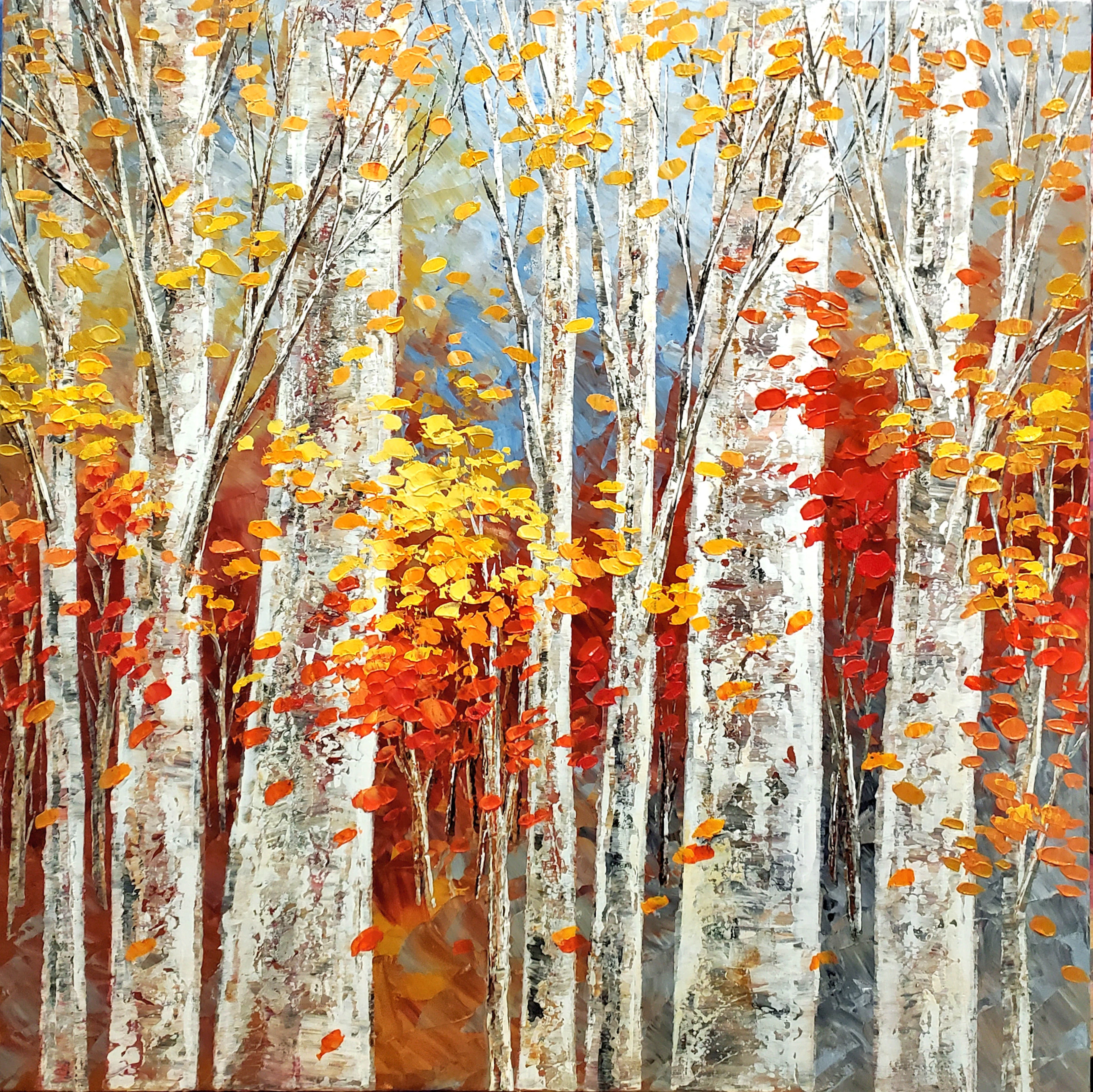 GOLDEN BIRCH TAPESTRY - Tatiana Iliina