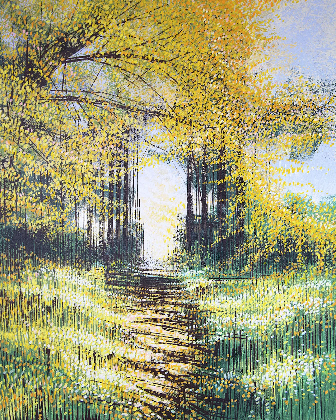 Sunlight Through Autumn Forest - Marc Todd