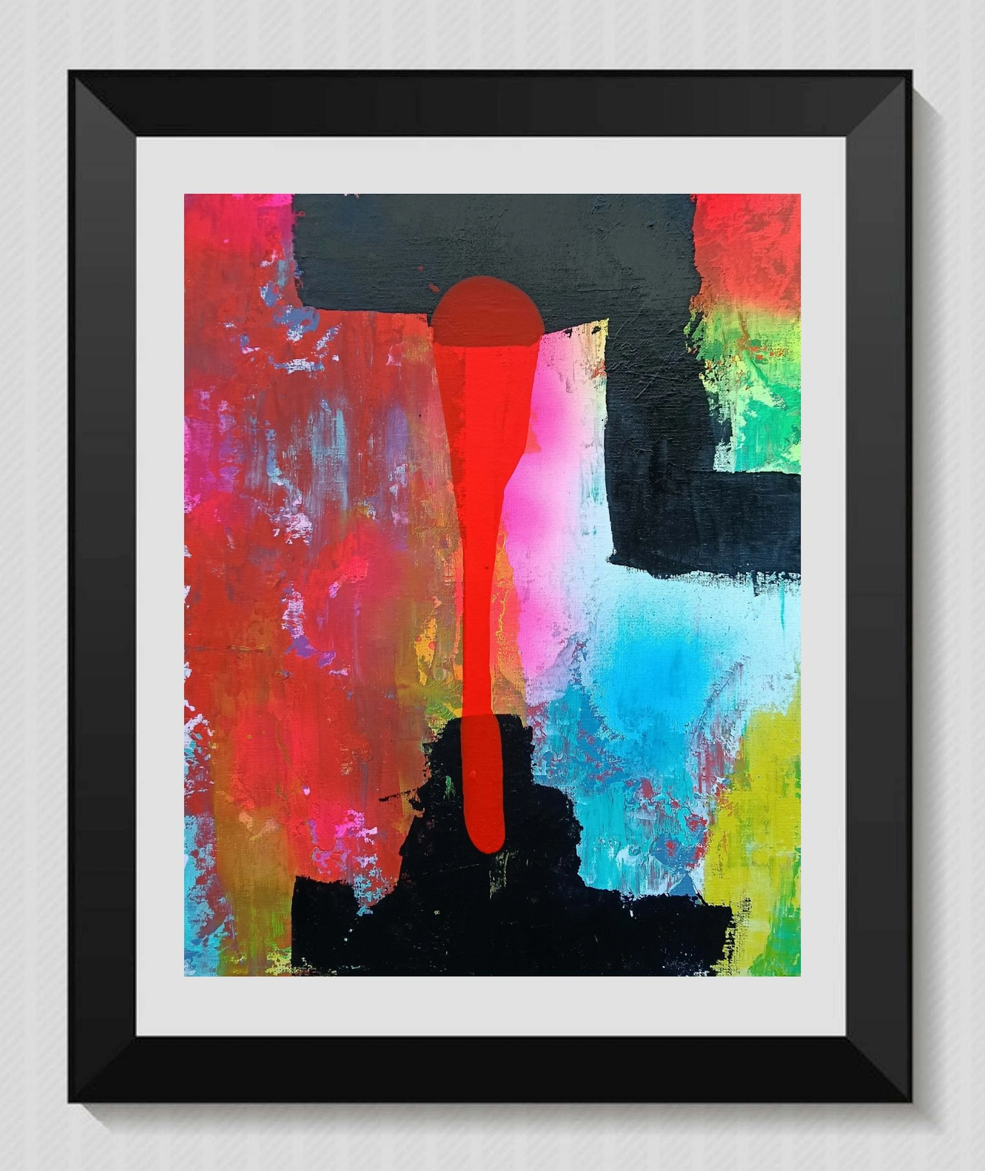 Abstract Green and Red - Juan Jose Garay