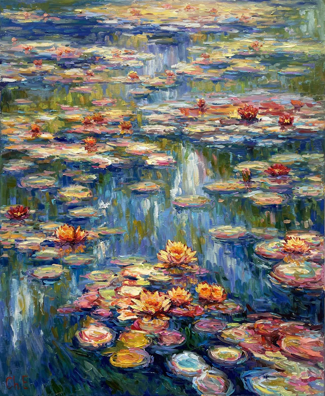 ""Water lilies"" - Evgeny Chernyakovsky