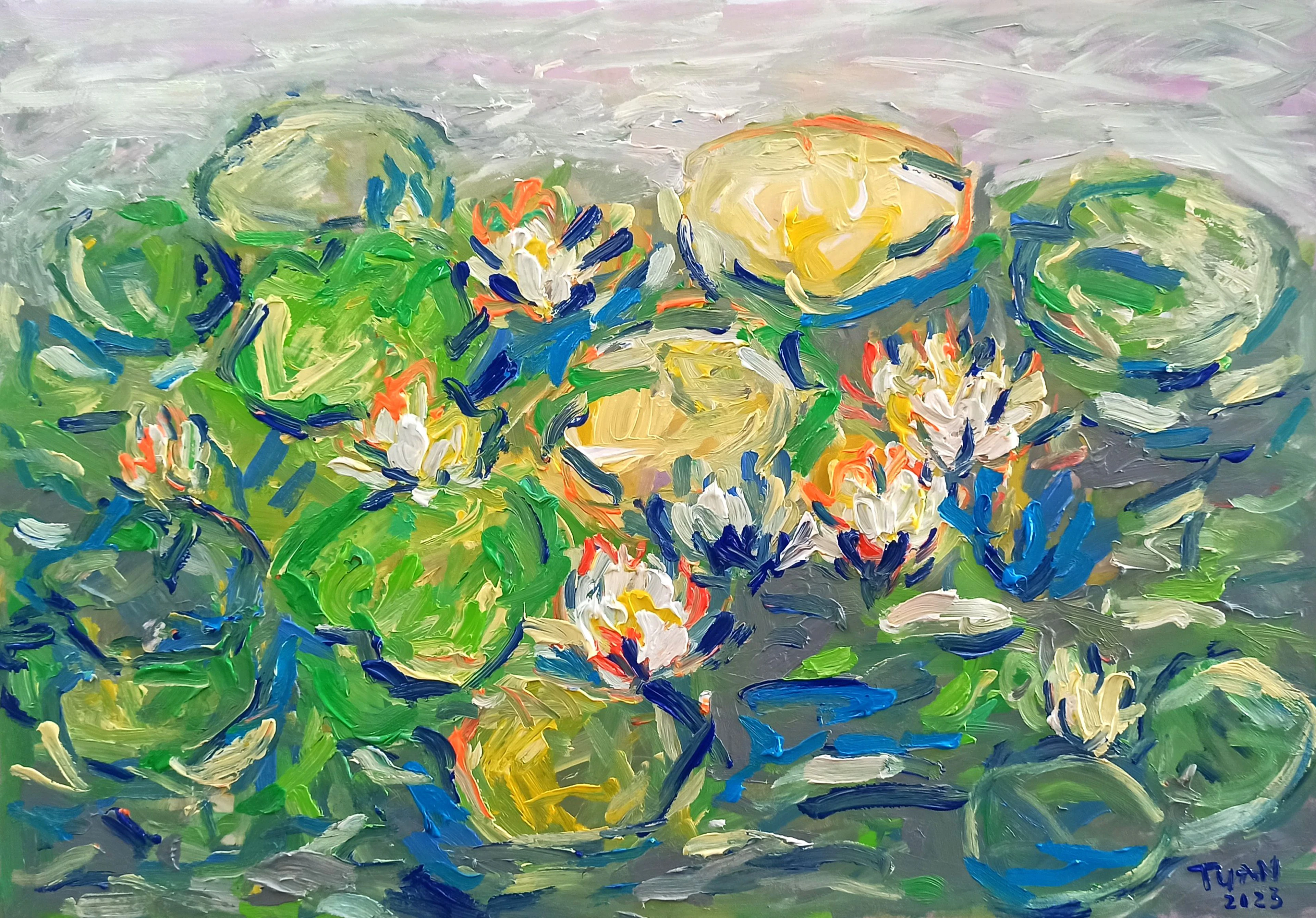Lover pond( 80x120cm ) 2023 - LE ANH TUAN
