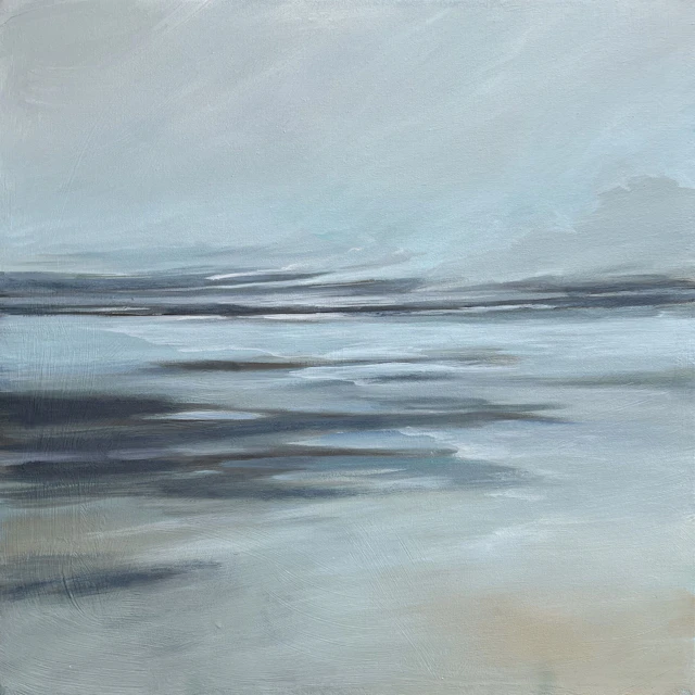 Gentle Reflections - Modern Coastal Art - Filomena Booth