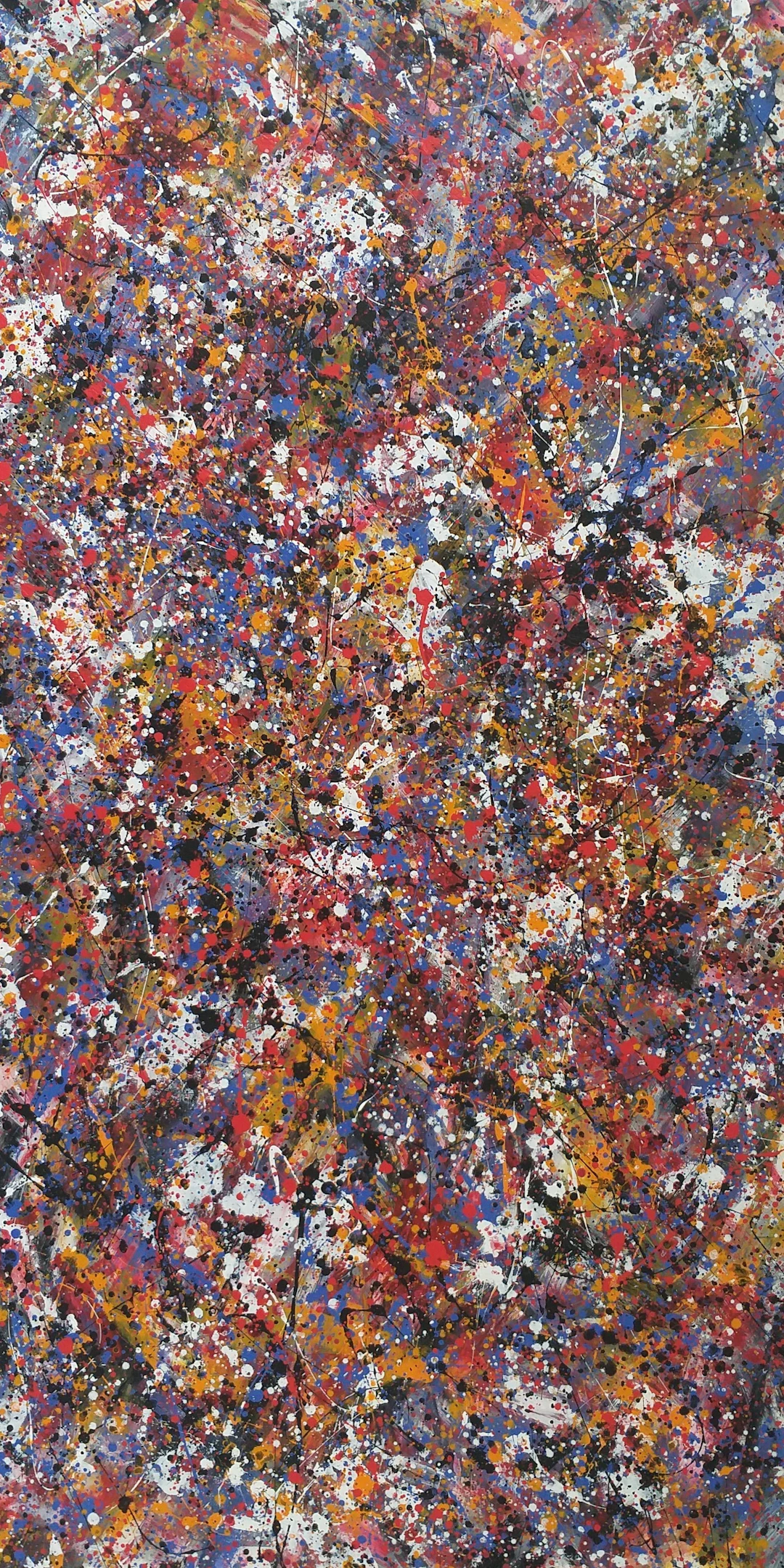 Modern J. Pollock style acrylic by M.Y. - Max Yaskin