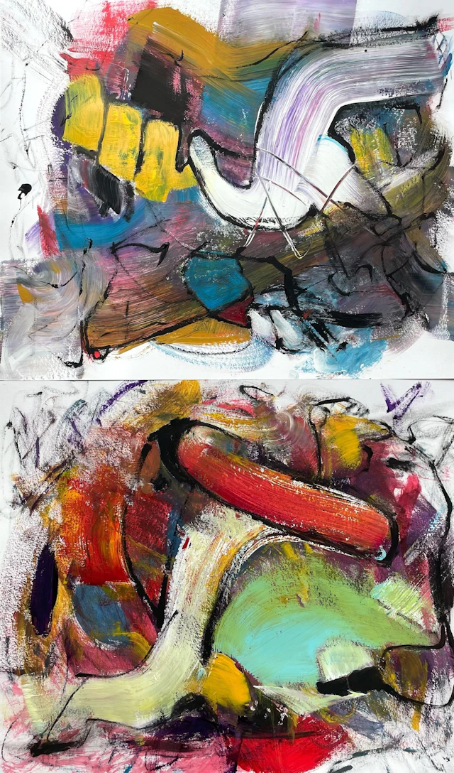 What´s Up (Diptych) - Christel Haag