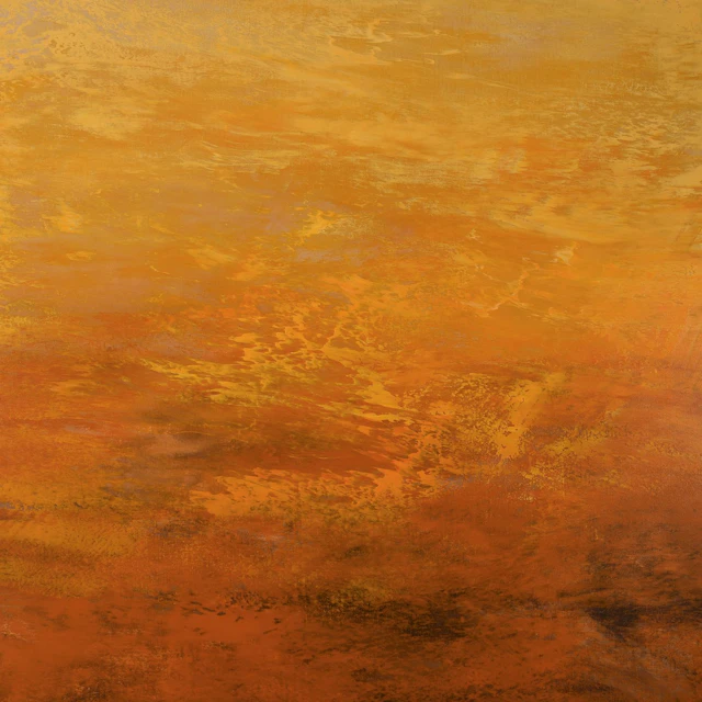 Vibrant Amber - Honey Gold Color Field Abstract - Suzanne Vaughan