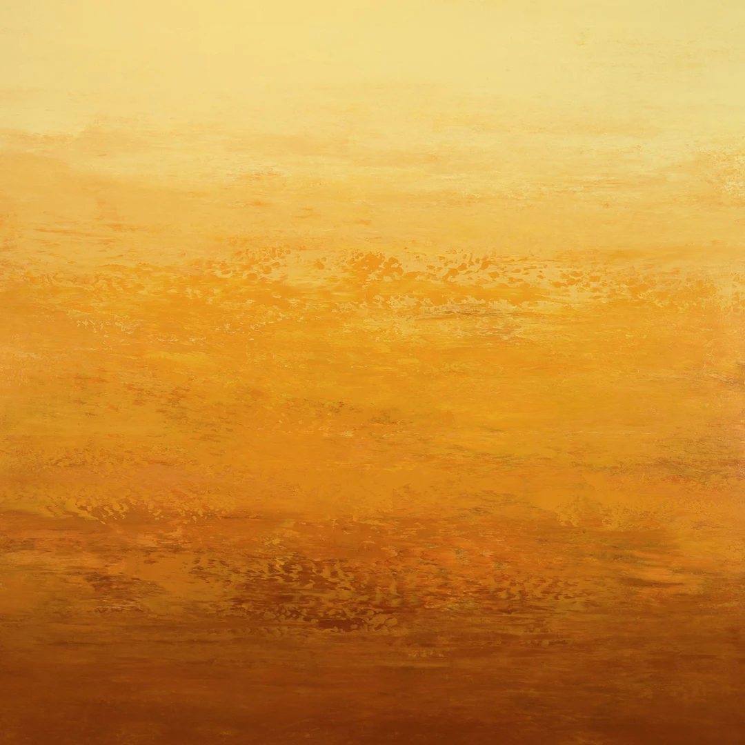 Honey Flow - Yellow Color Field Abstract - Suzanne Vaughan