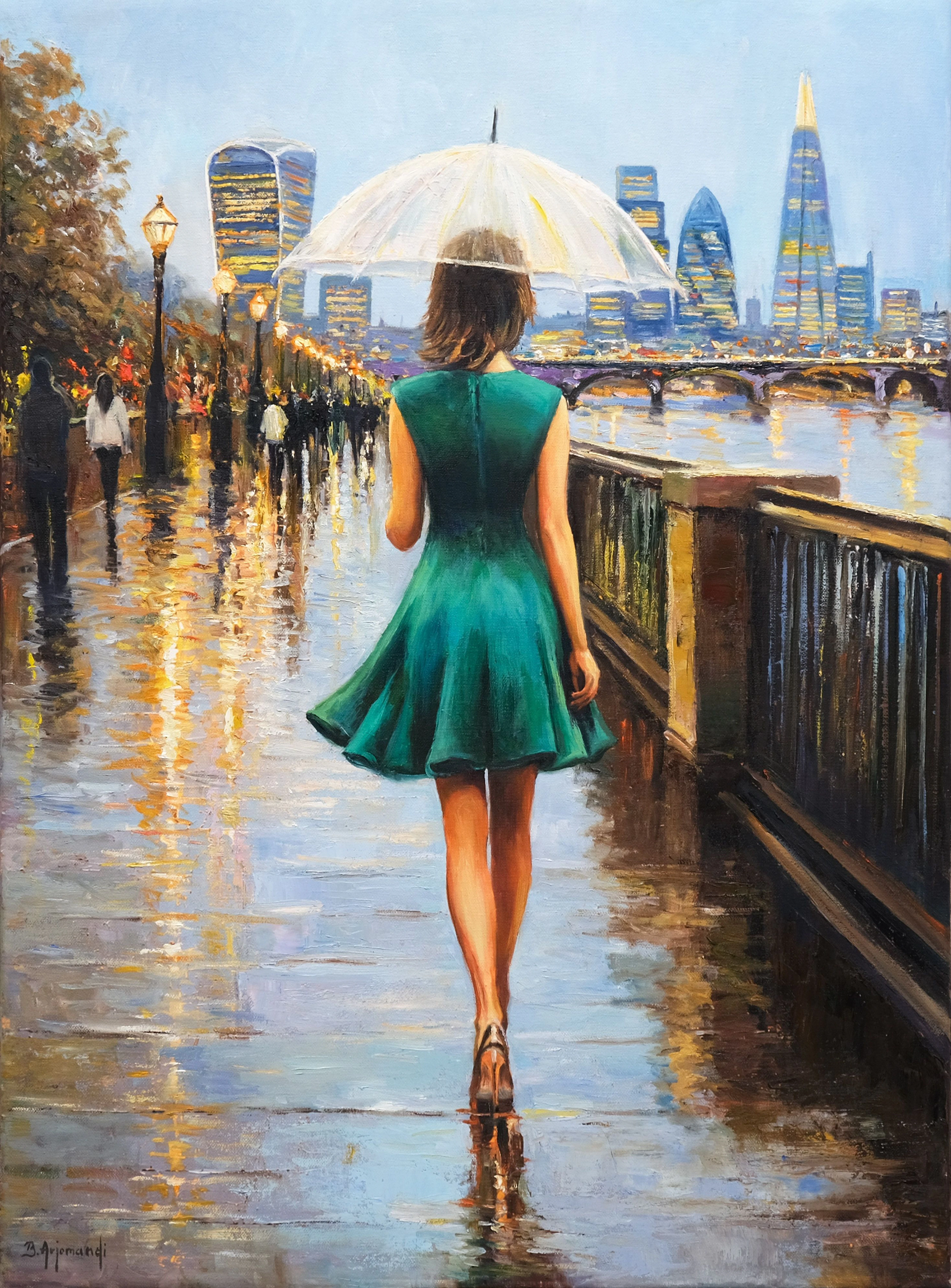 A Rainy Walk in London - Behshad Arjomandi