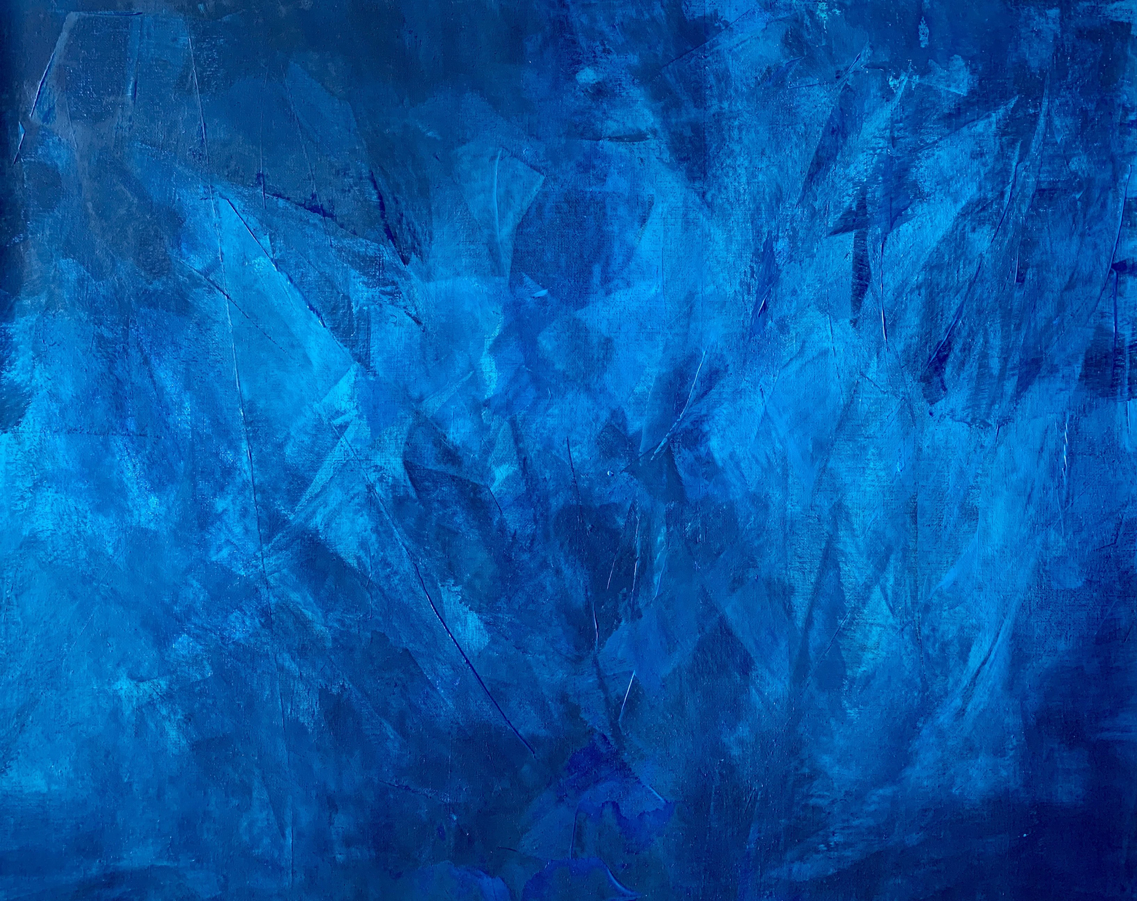 Beyond the sea no. 2425 blue abstract - Anita Kaufmann