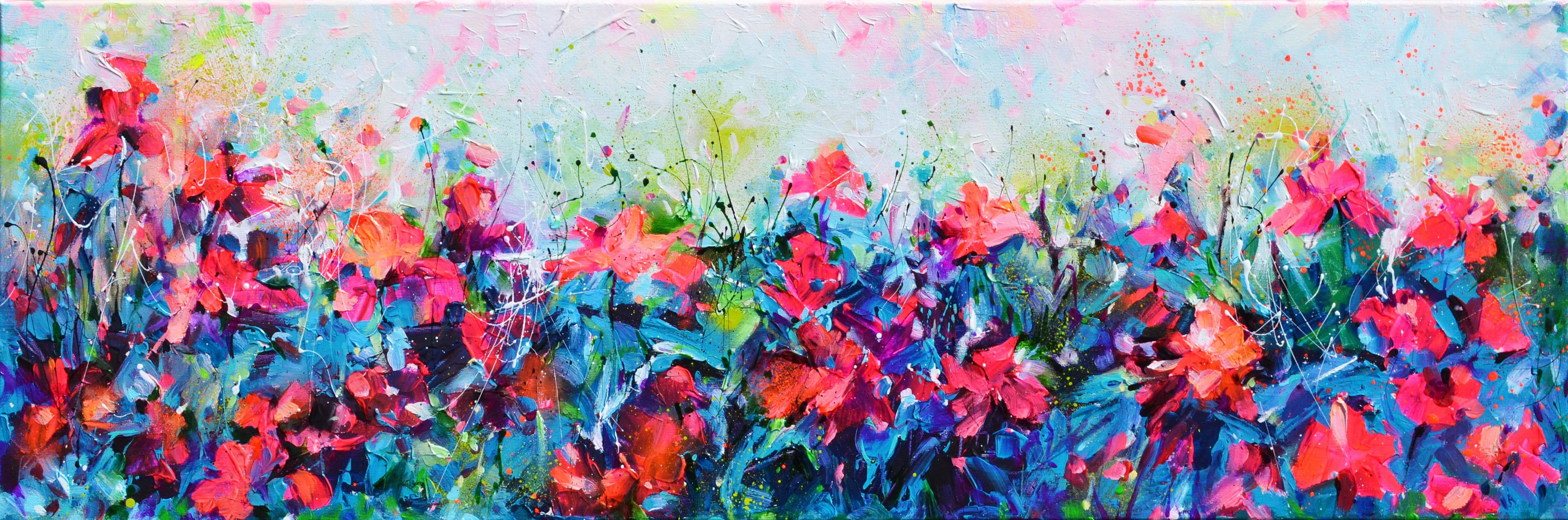 Red Wild Poppies Field at Dusk (2026) - Soos Roxana Gabriela
