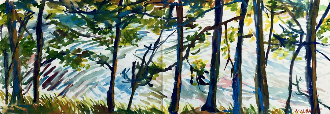 Oxbow Lagoon Diptych - John Kilduff