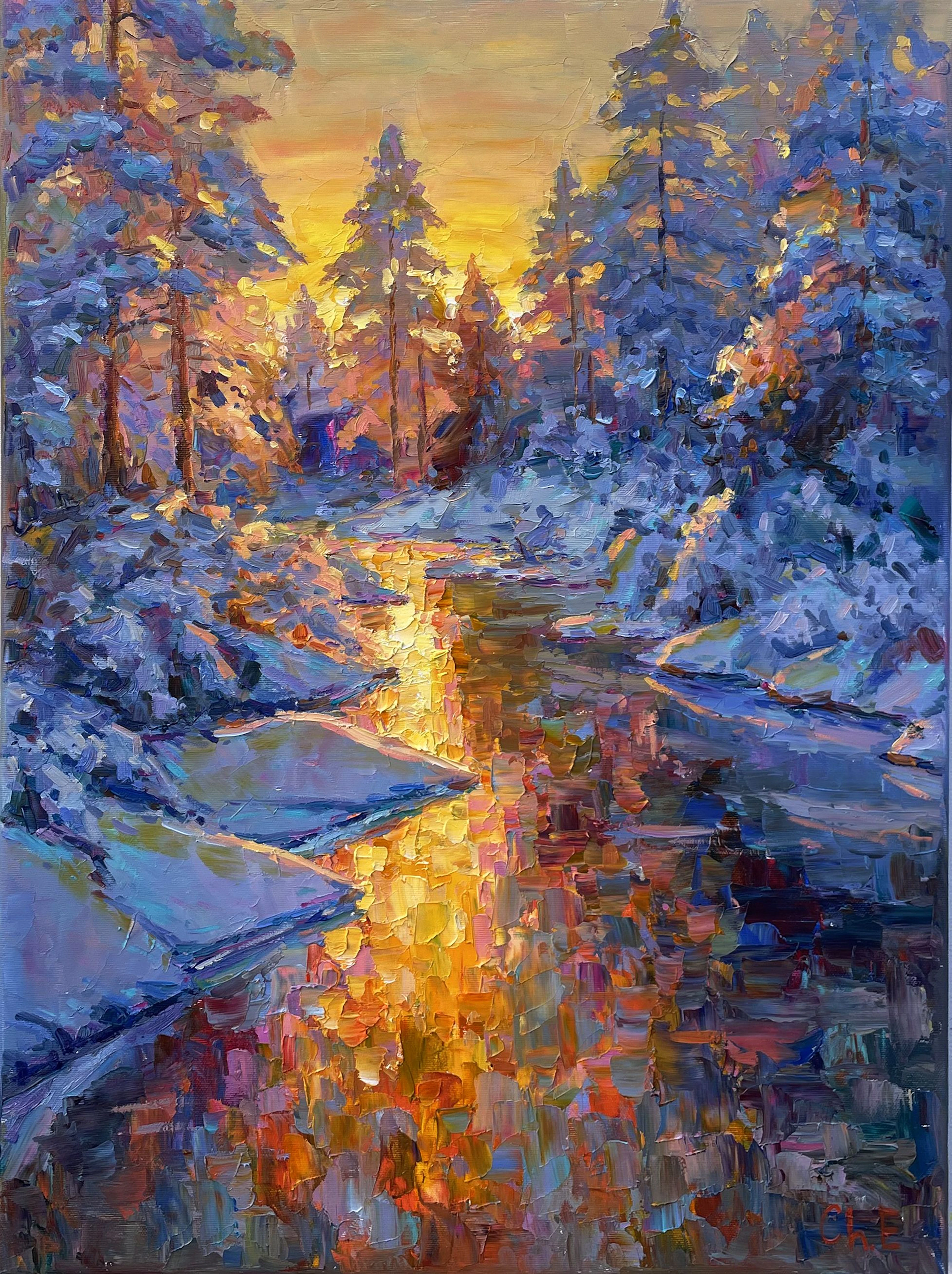 ""Winter Morning"" - Evgeny Chernyakovsky