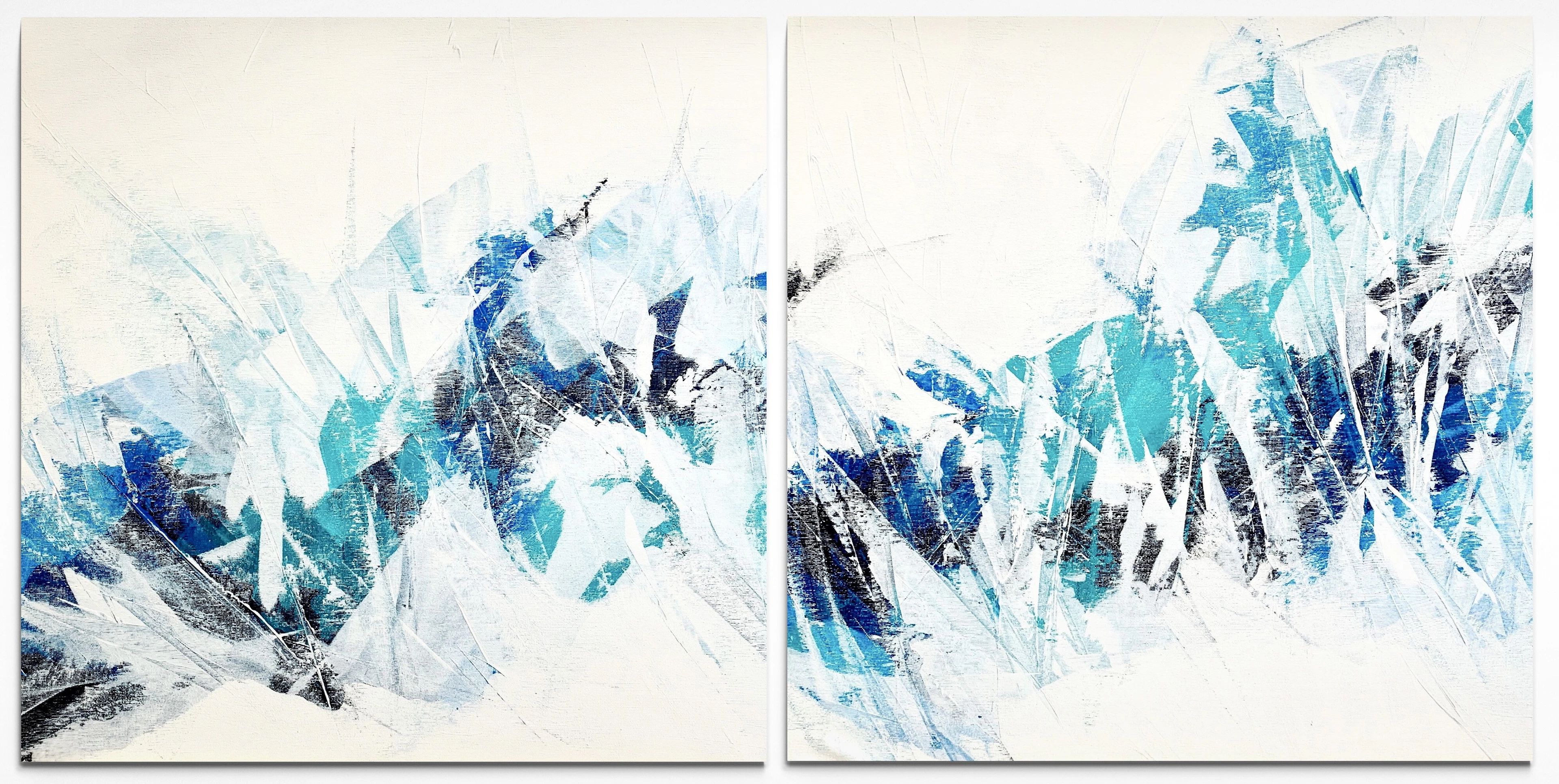 Beyond the sea #2024 blue abstract - Anita Kaufmann