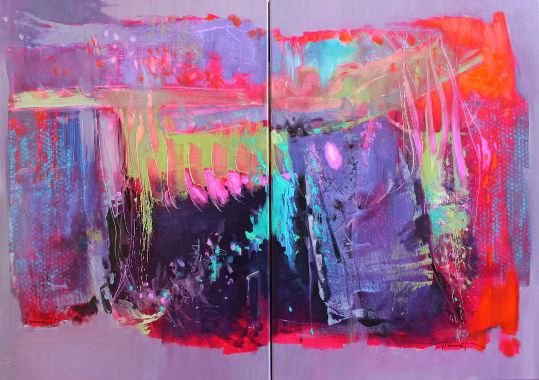 Tropical Escape (Diptych 2*70*100 cm) - Henadzi Havartsou