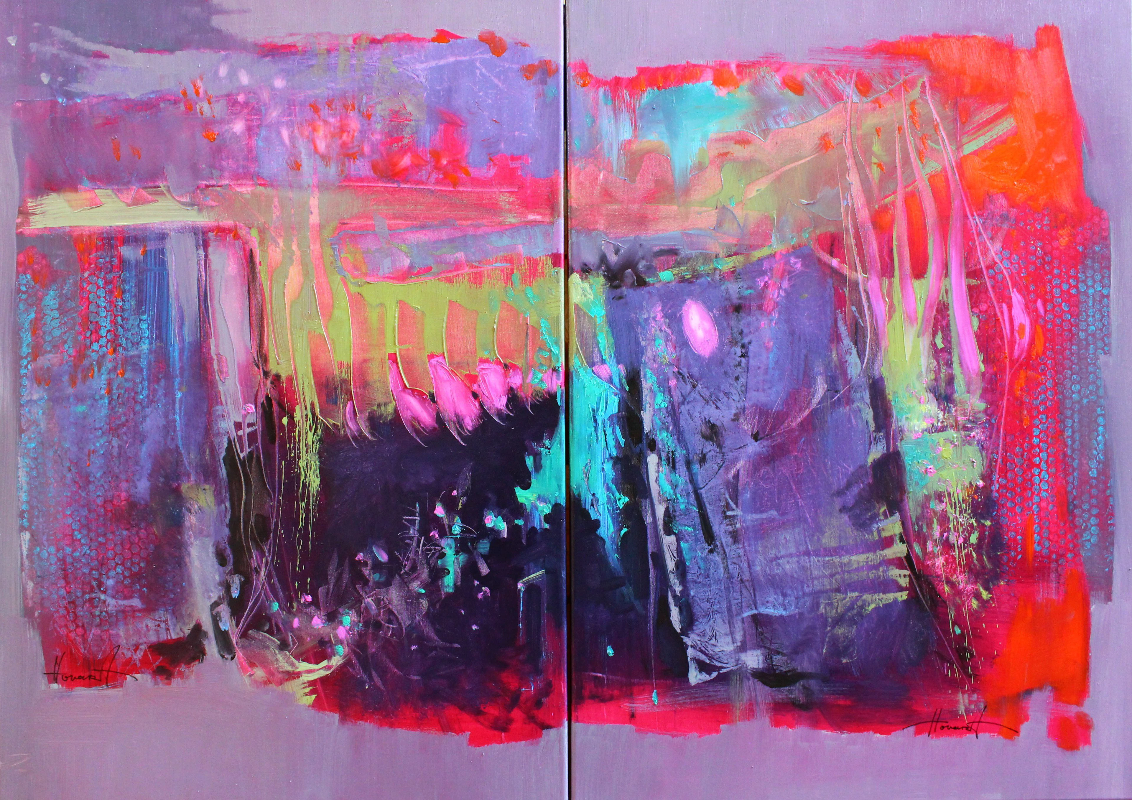 Tropical Escape (Diptych 2*70*100 cm) - Henadzi Havartsou