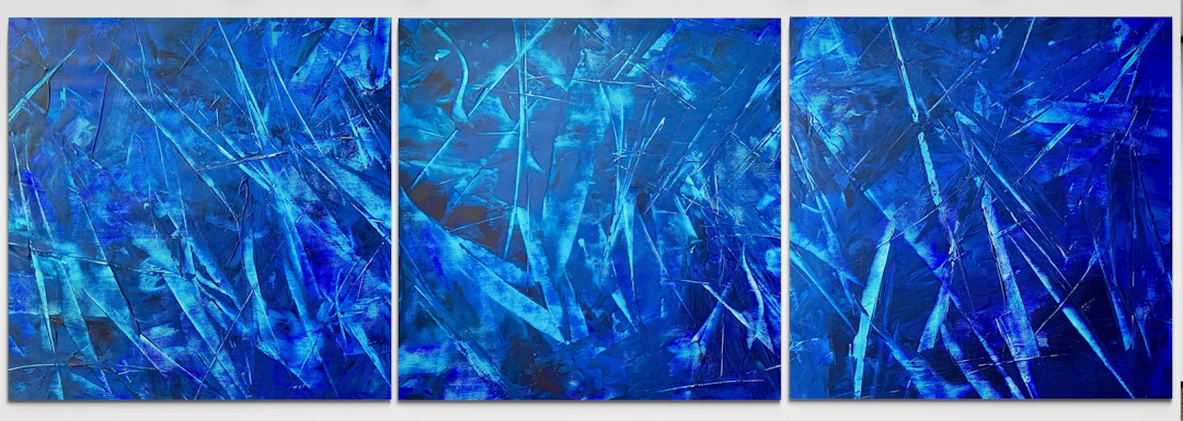 Beyond the blue sea no. 1726 - set of 3 - Anita Kaufmann