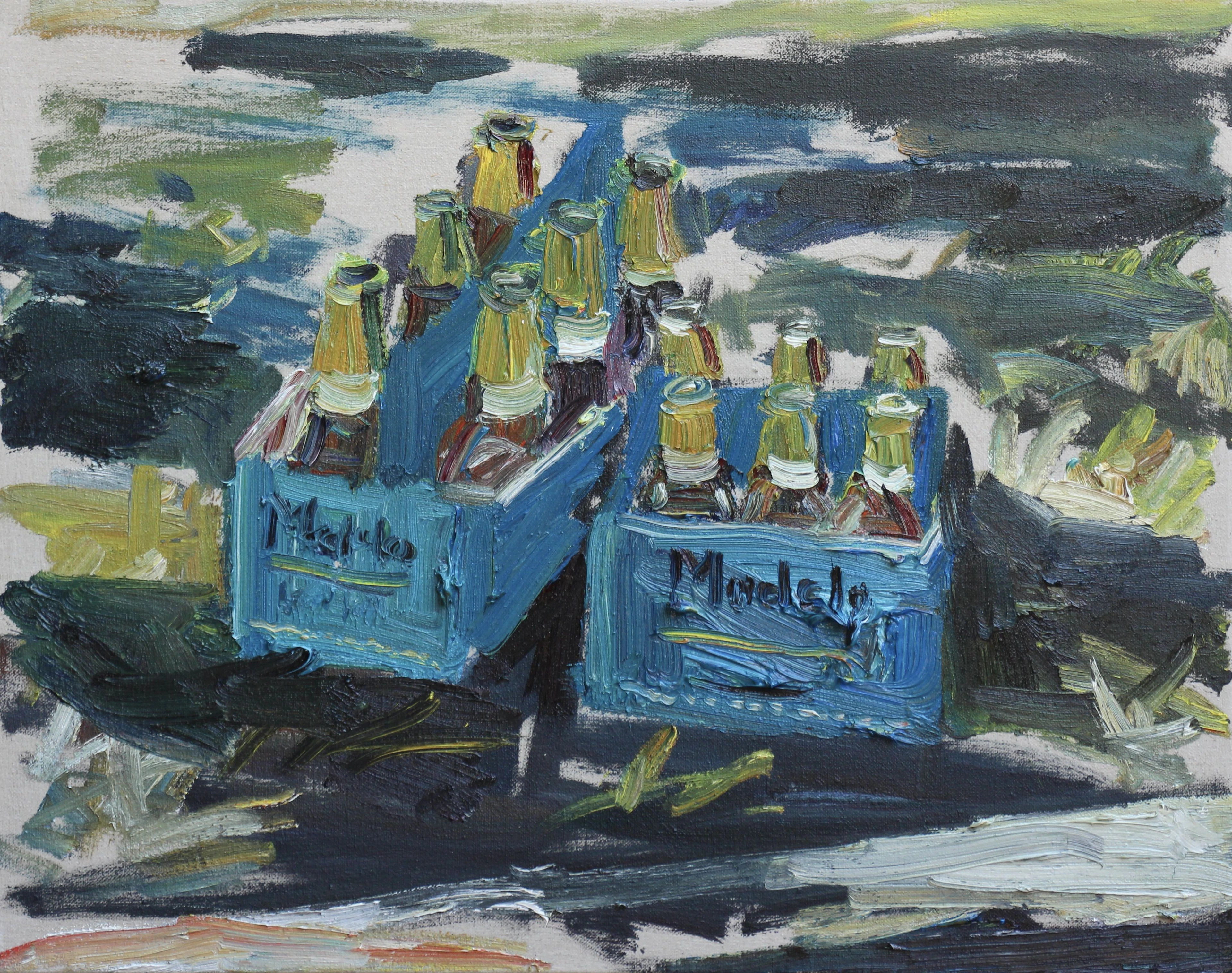 Empty 6 packs on the sidewalk - John Kilduff