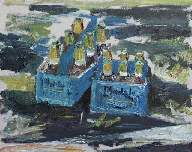 Empty 6 packs on the sidewalk - John Kilduff