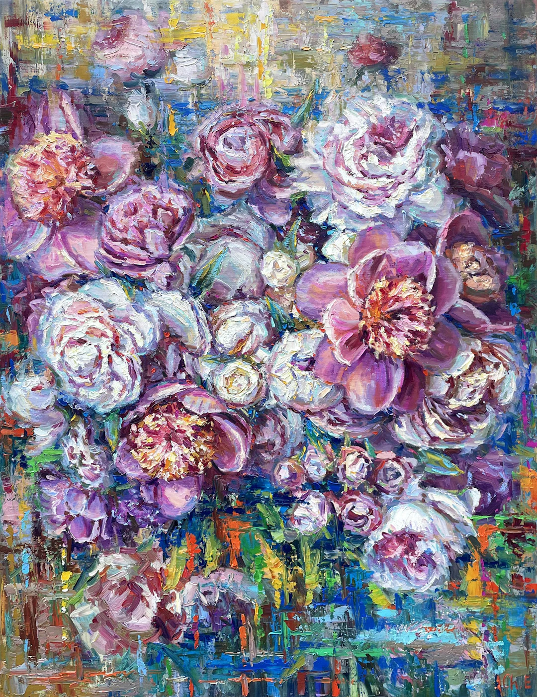 Bouquet of peonies"" - Evgeny Chernyakovsky