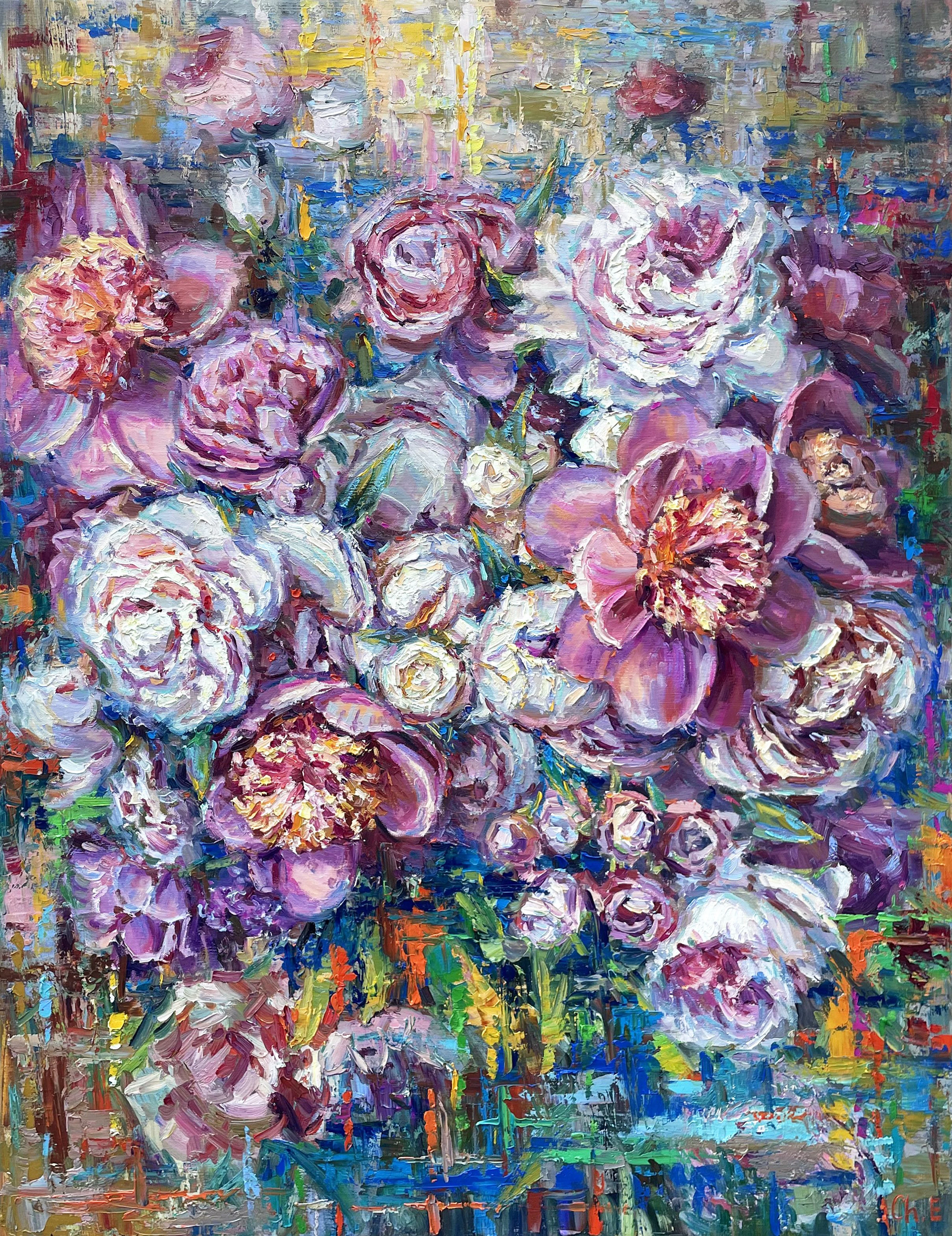 Bouquet of peonies"" - Evgeny Chernyakovsky