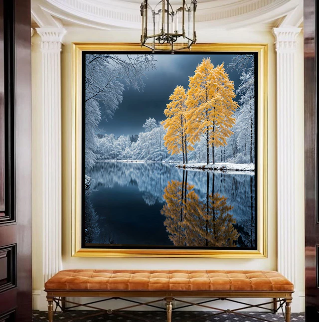Winter Trees Reflection 3 - Michael Filonow