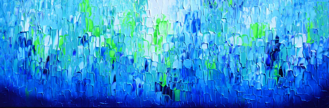 Relief Blue 32 - Large Abstract Ocean - SOOS TIBERIU