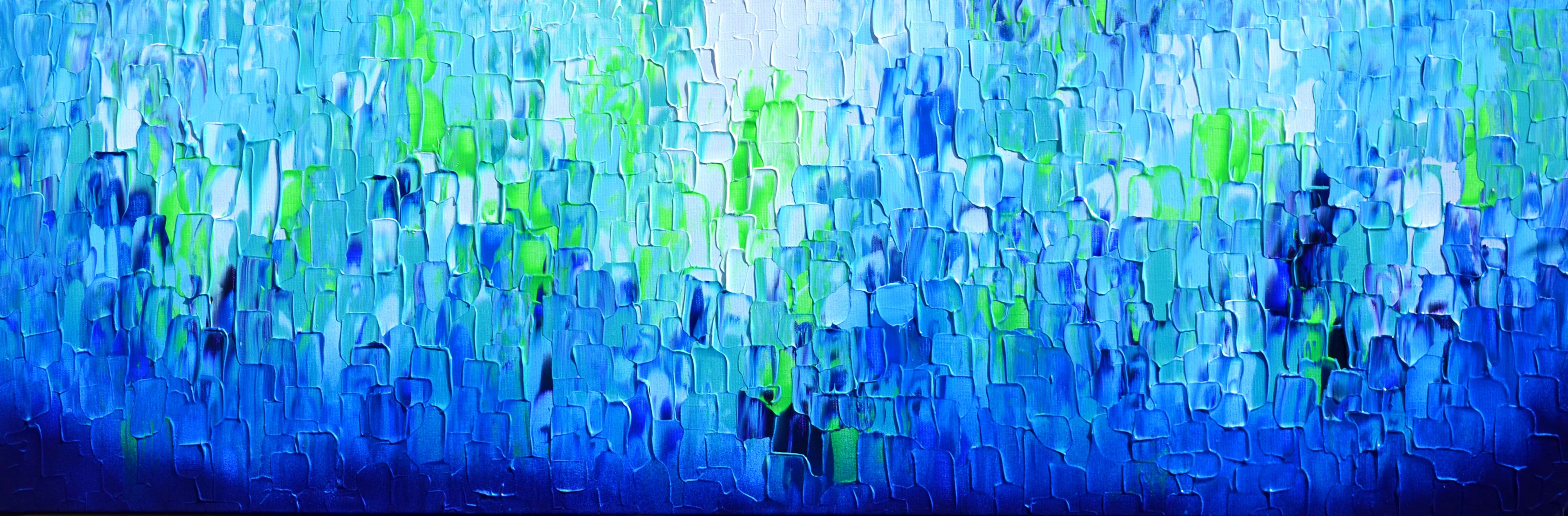 Relief Blue 32 - Large Abstract Ocean - SOOS TIBERIU
