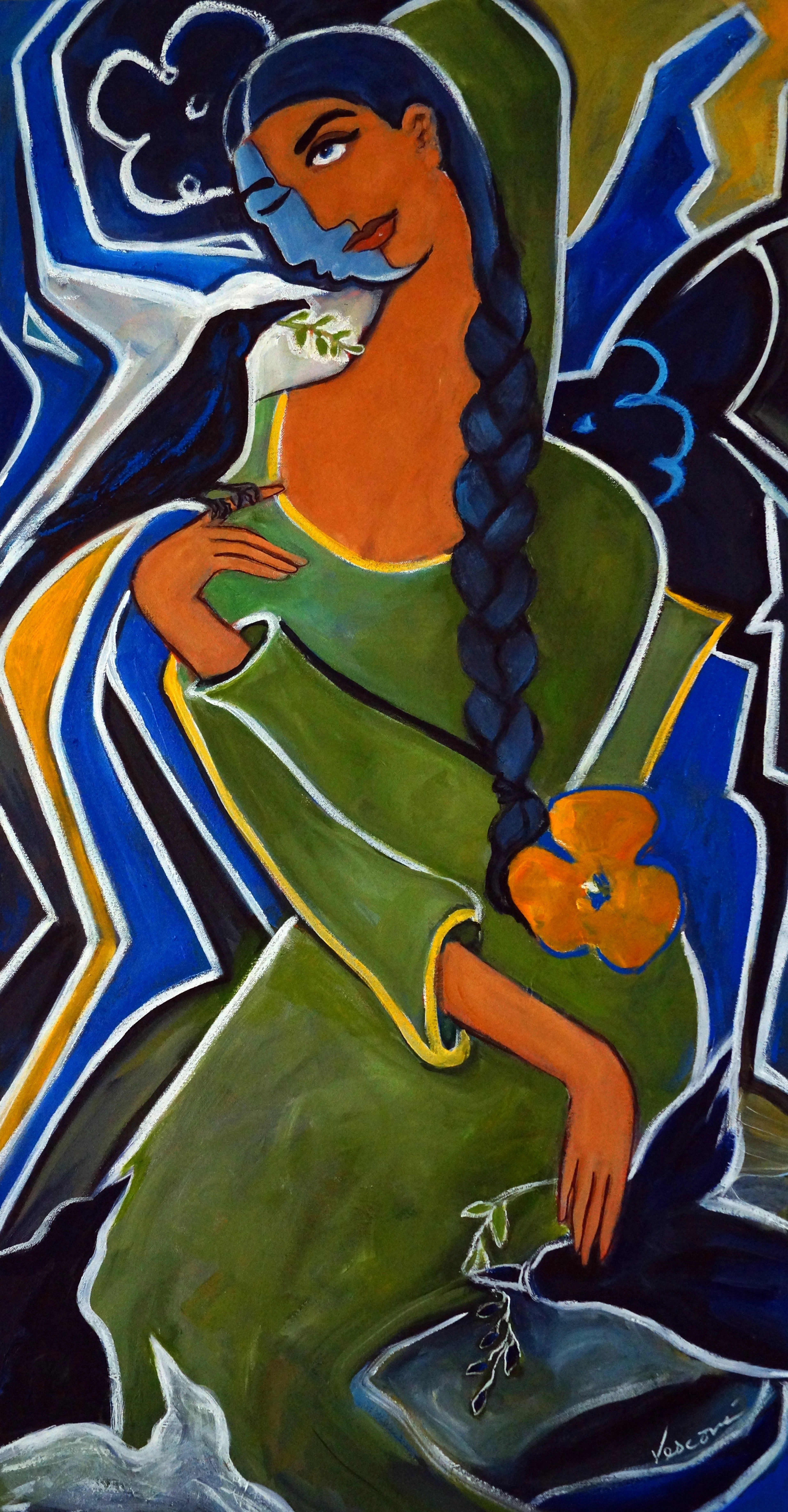 Fleurs et Oiseaux - Valerie Vescovi