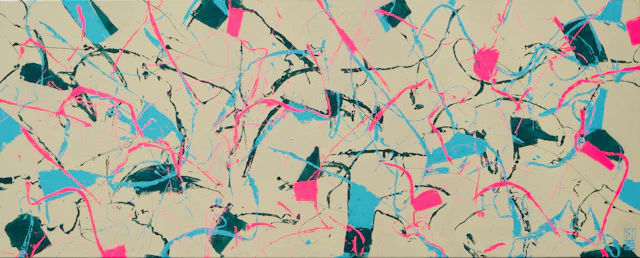 Fragments of joy in pink - Ronald Hunter