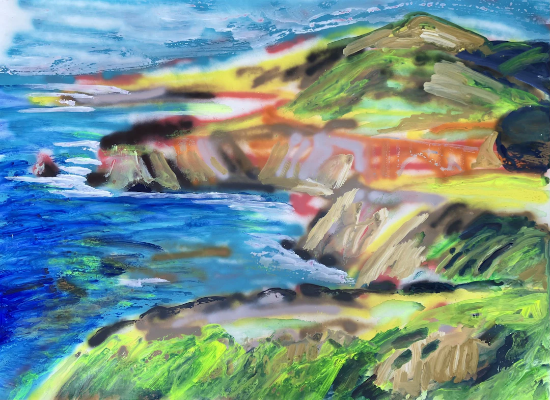 Big Sur on Yupo Paper - John Kilduff