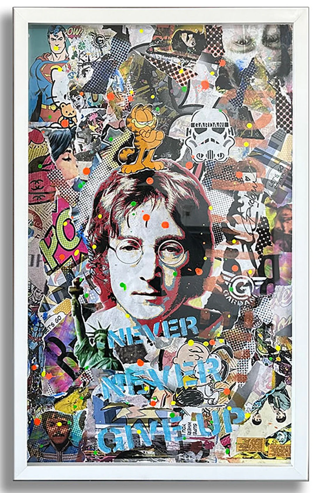 John Lennon Ocean – Original Painting on Paper - Gardani Art