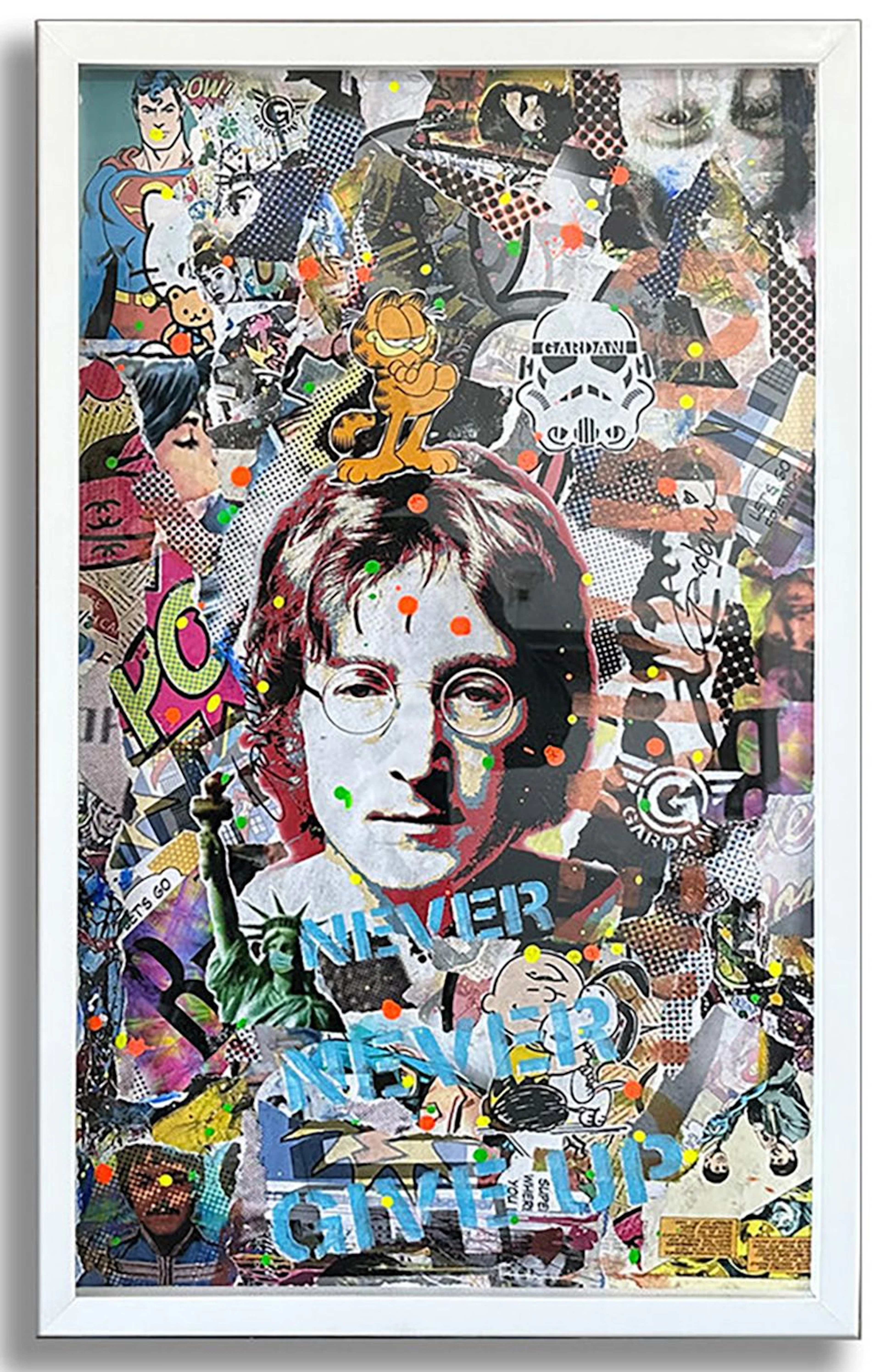 John Lennon Ocean – Original Painting on Paper - Gardani Art