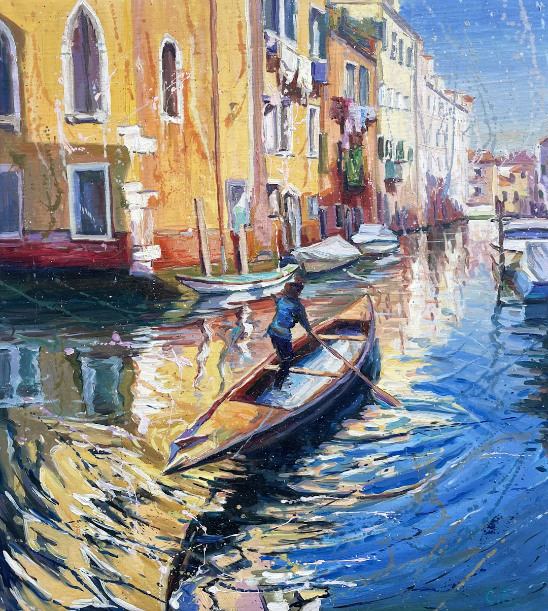 Courtyard in Venice - Evgeny Chernyakovsky