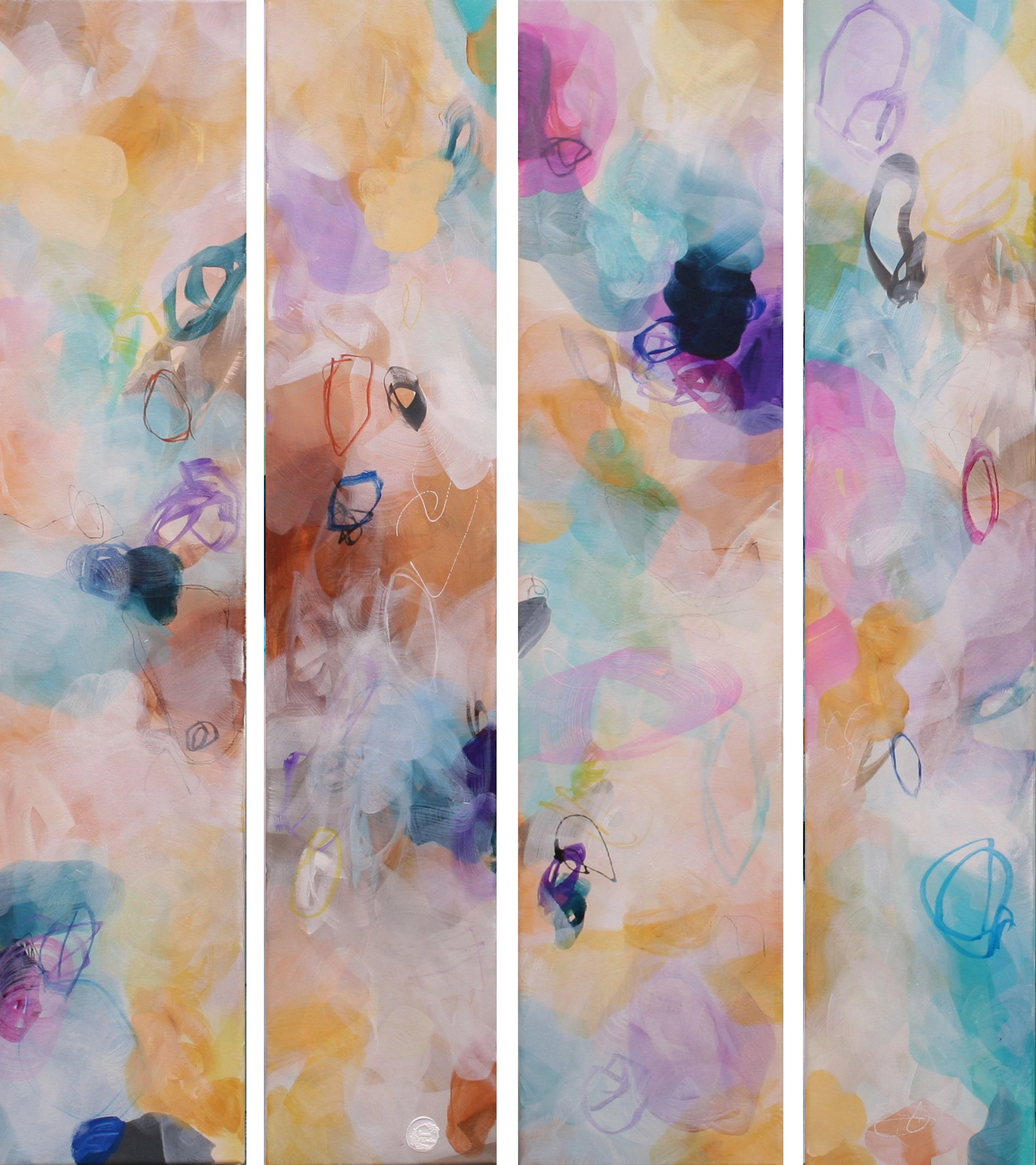 XL Flowers in the wind 80 X 100 CM - Susan Wooler