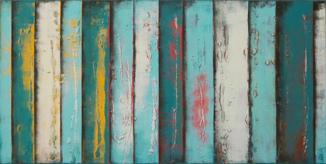Blue panels - Ronald Hunter