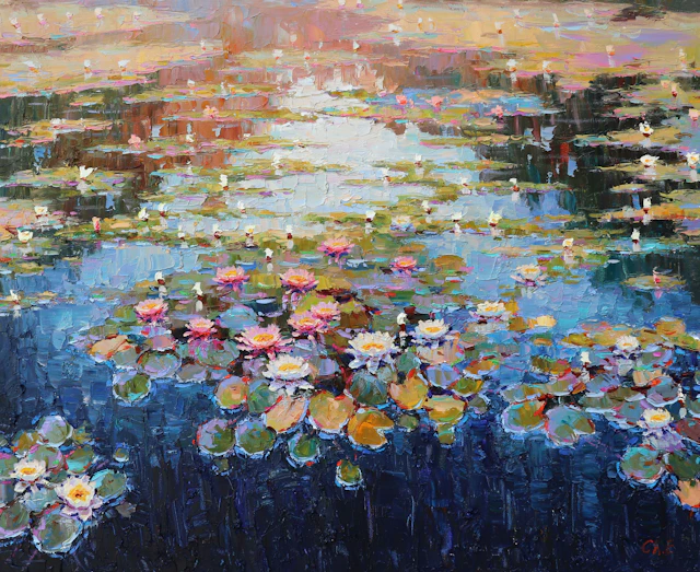 "" Water lilies"" - Evgeny Chernyakovsky