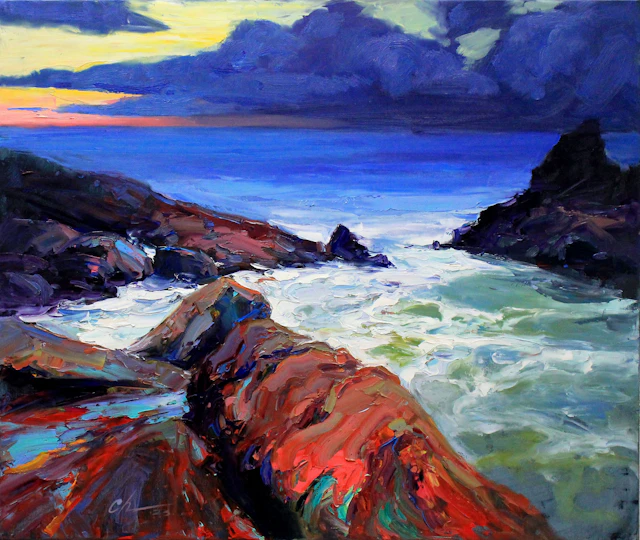 Evening sea - Sergei Chernyakovsky