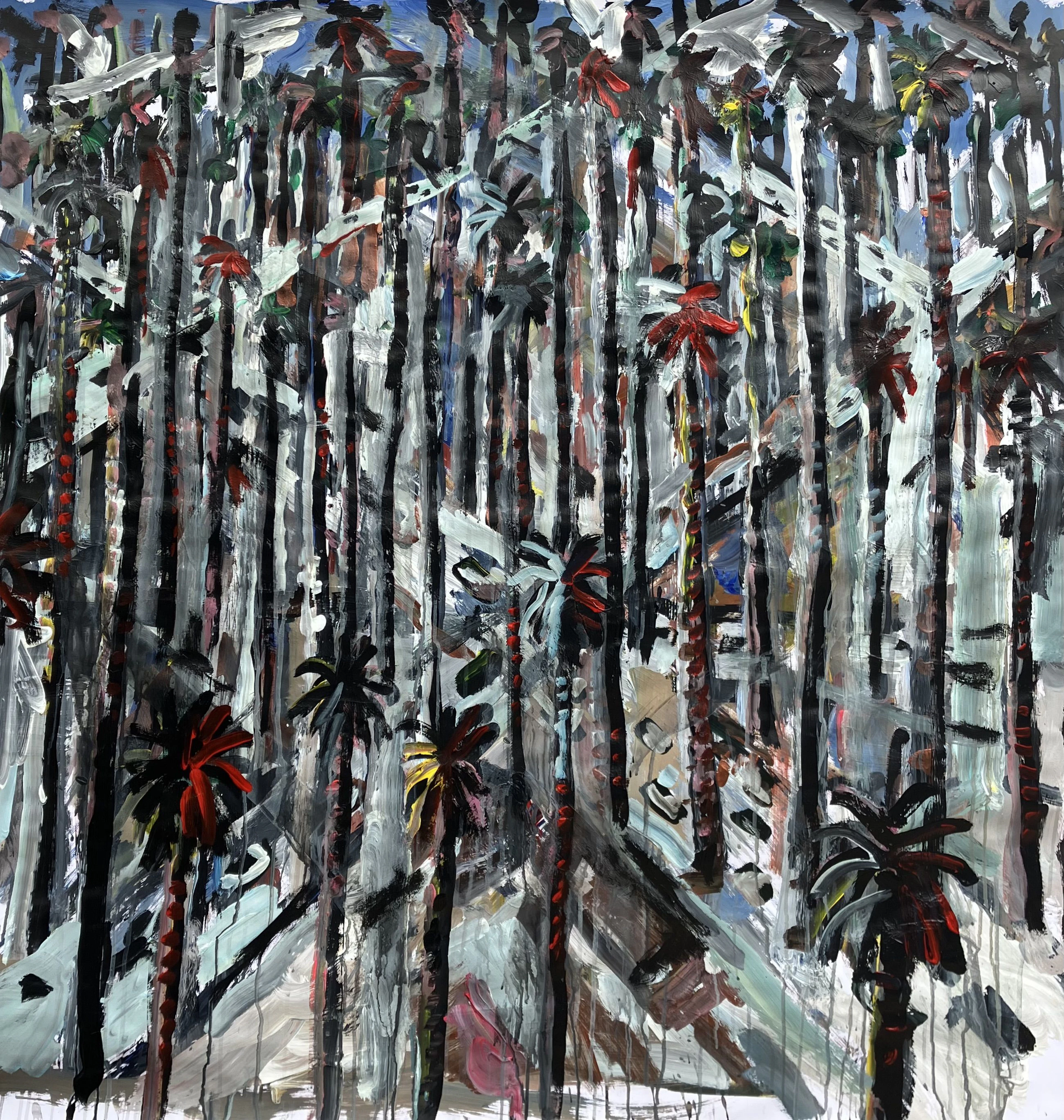 Los Angeles City grid with palms - John Kilduff