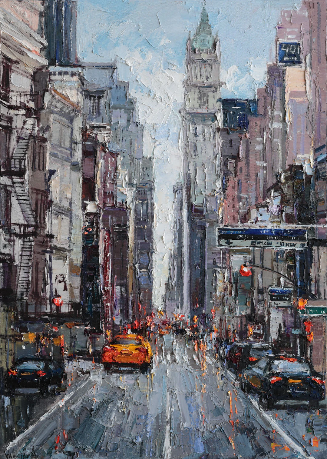 City Street Reflections - Anastasiia Valiulina