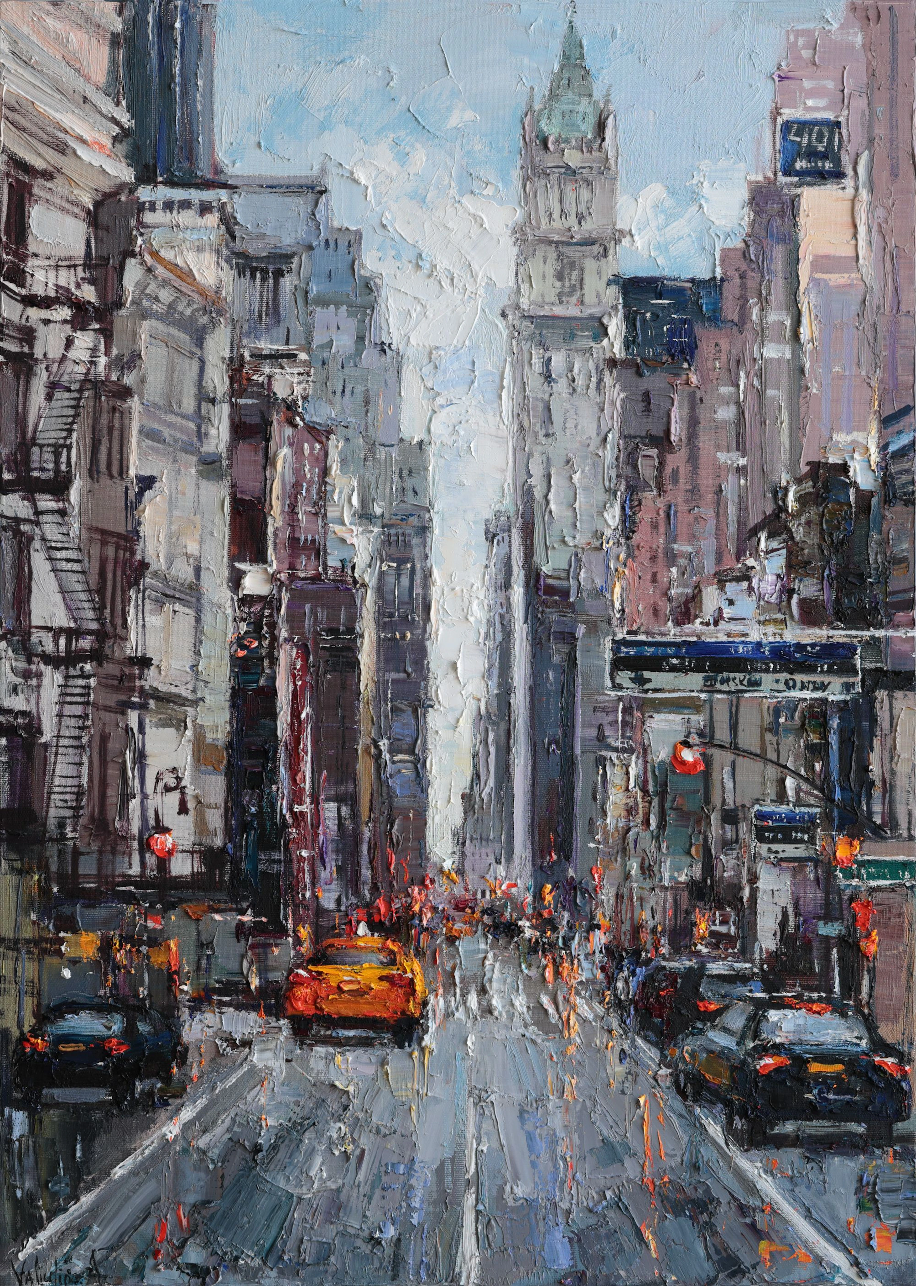 City Street Reflections - Anastasiia Valiulina