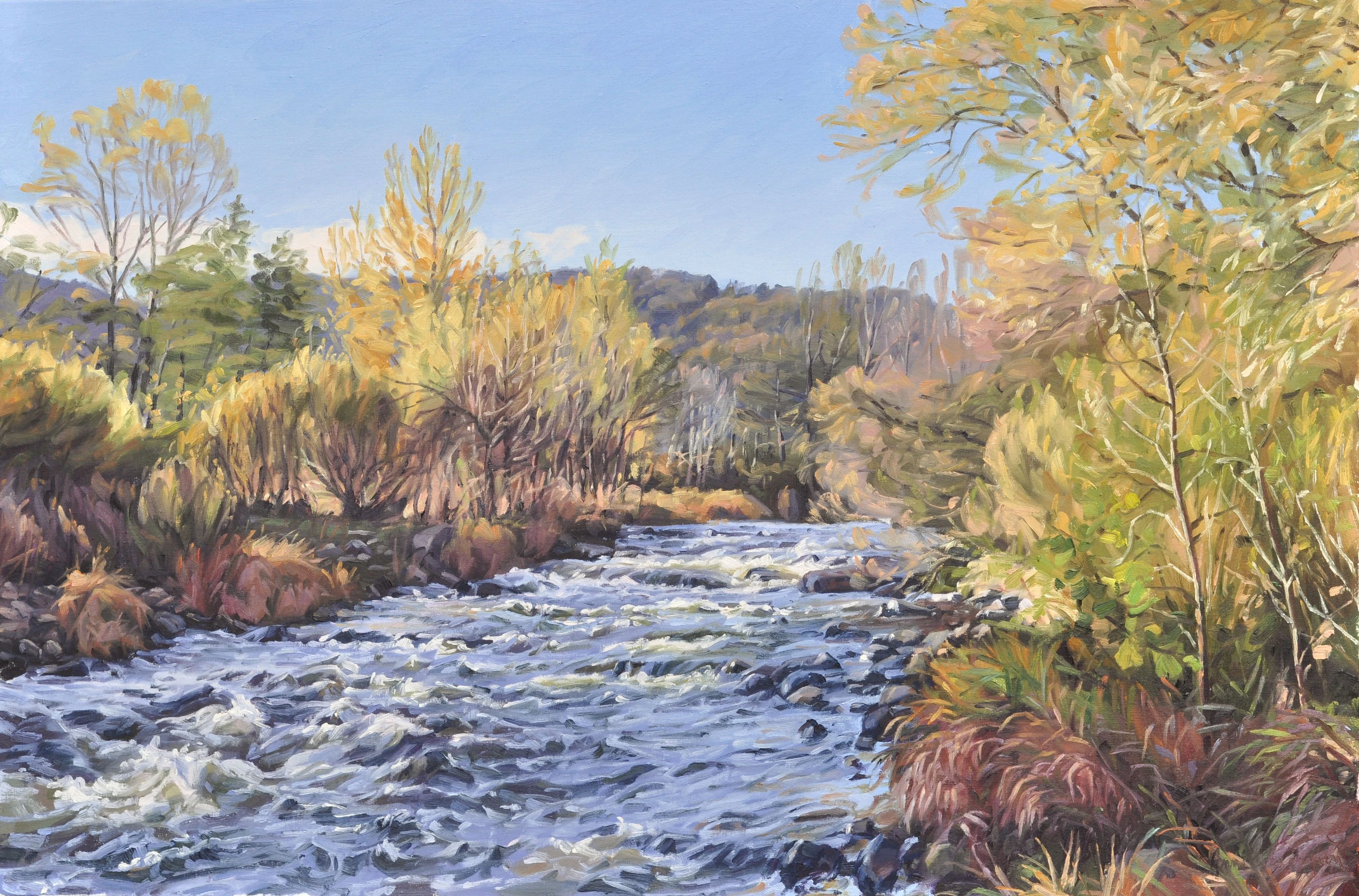 The Loire autumn morning - Anne Baudequin