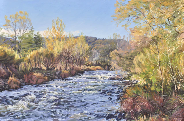 The Loire autumn morning - Anne Baudequin