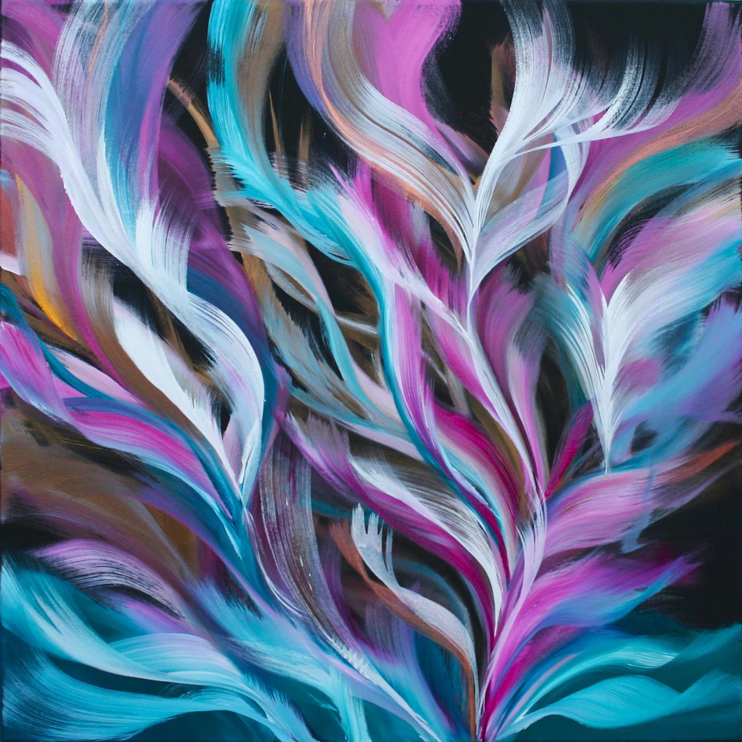 AS YOUNG AS WE ARE 76 X 76 cm - Susan Wooler