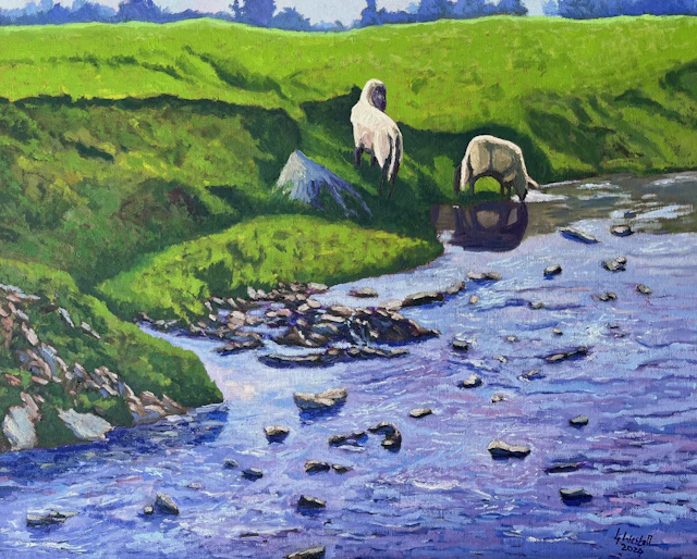 Sheep at the Wiembecke Hornoldendorf. - Gary Westall